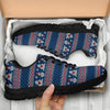 Fairisle Christmas Snowman Pattern Print Sneaker Shoes For Men Women-grizzshop