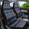 Fairisle Christmas Snowman Pattern Print Universal Fit Car Seat Covers-grizzshop