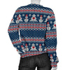 Fairisle Christmas Snowman Pattern Print Women's Sweatshirt-grizzshop