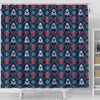 Fairisle Gift Christmas Pattern Print Bathroom Shower Curtain-grizzshop