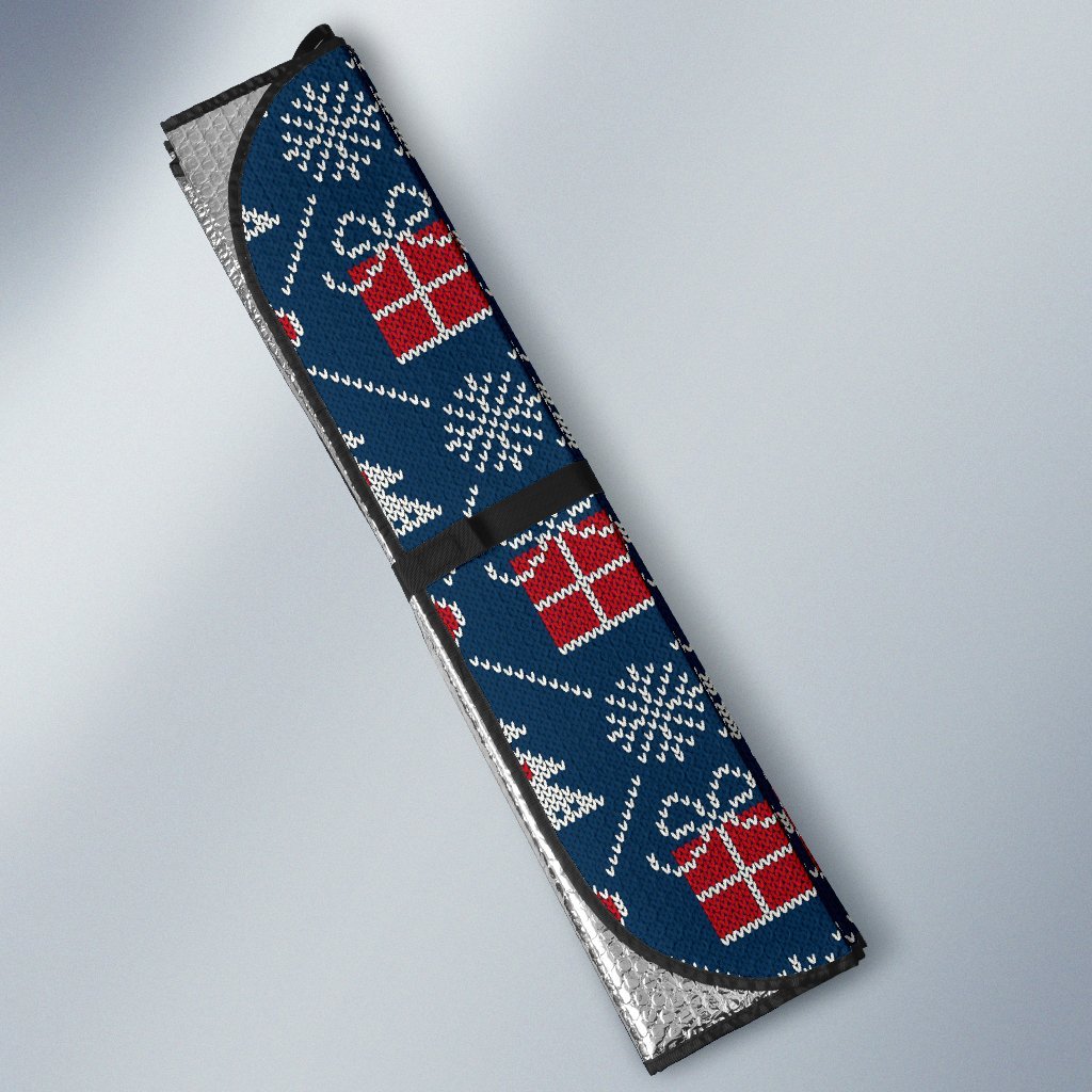 Fairisle Gift Christmas Pattern Print Car Sun Shade-grizzshop
