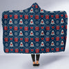 Fairisle Gift Christmas Pattern Print Hooded Blanket-grizzshop