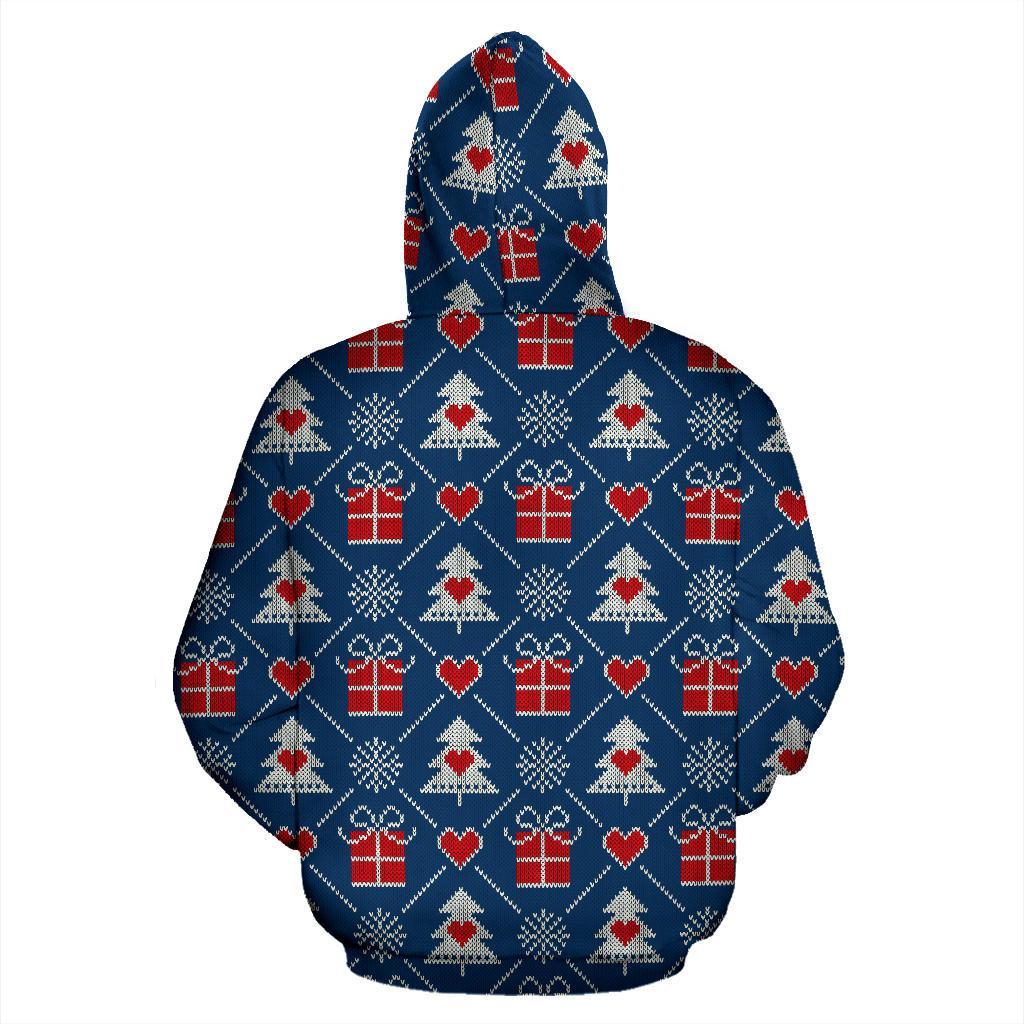 Fairisle Gift Christmas Pattern Print Men Women Pullover Hoodie-grizzshop