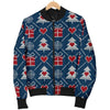 Fairisle Gift Christmas Pattern Print Men's Bomber Jacket-grizzshop