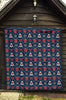 Fairisle Gift Christmas Pattern Print Quilt-grizzshop