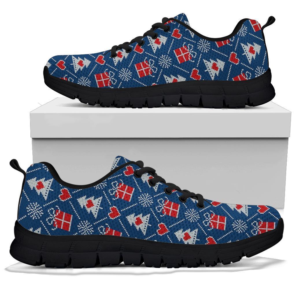 Fairisle Gift Christmas Pattern Print Sneaker Shoes For Men Women-grizzshop