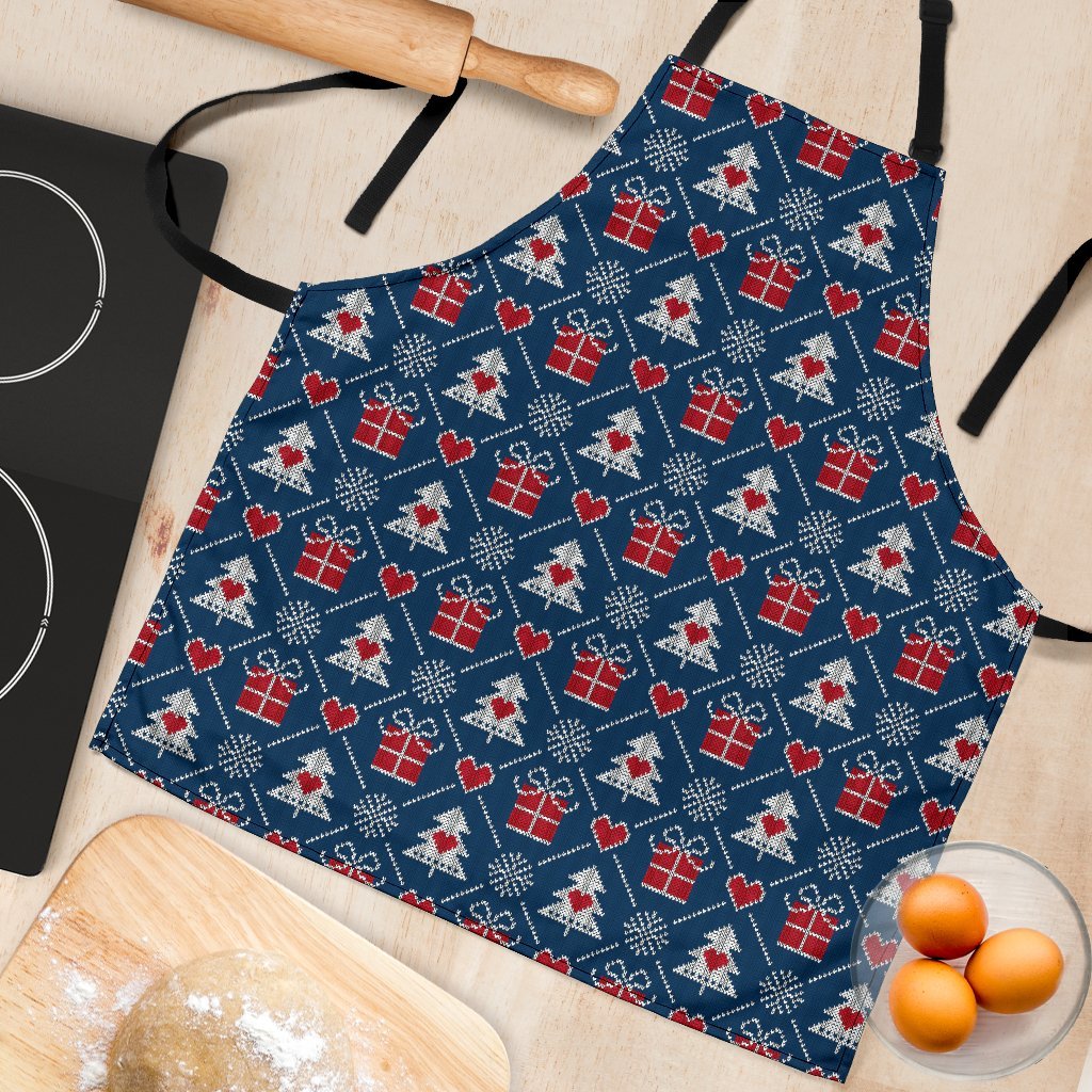 Fairisle Gift Christmas Pattern Print Women's Apron-grizzshop