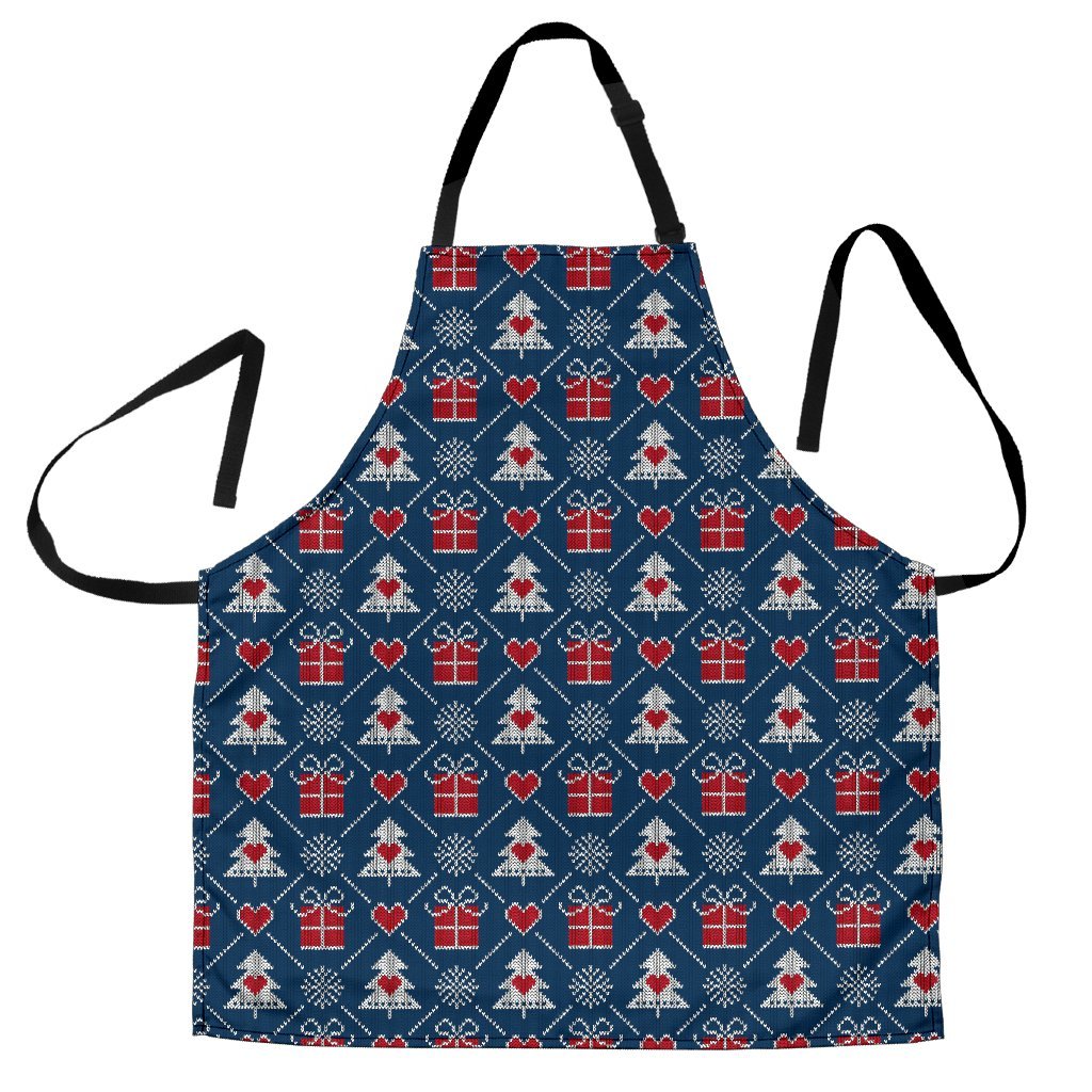 Fairisle Gift Christmas Pattern Print Women's Apron-grizzshop