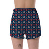 Fairisle Gift Christmas Pattern Print Women's Shorts-grizzshop