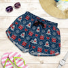 Fairisle Gift Christmas Pattern Print Women's Shorts-grizzshop