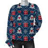 Fairisle Gift Christmas Pattern Print Women's Sweatshirt-grizzshop