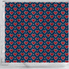 Fairisle Heart Christmas Pattern Print Bathroom Shower Curtain-grizzshop