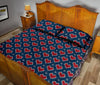 Fairisle Heart Christmas Pattern Print Bed Set Quilt-grizzshop