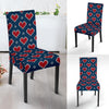 Fairisle Heart Christmas Pattern Print Chair Cover-grizzshop