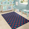 Fairisle Heart Christmas Pattern Print Floor Mat-grizzshop