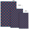 Fairisle Heart Christmas Pattern Print Floor Mat-grizzshop