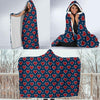 Fairisle Heart Christmas Pattern Print Hooded Blanket-grizzshop