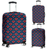 Fairisle Heart Christmas Pattern Print Luggage Cover Protector-grizzshop