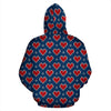 Fairisle Heart Christmas Pattern Print Men Women Pullover Hoodie-grizzshop