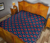 Fairisle Heart Christmas Pattern Print Quilt-grizzshop