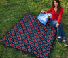 Fairisle Heart Christmas Pattern Print Quilt-grizzshop