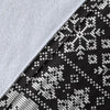 Fairisle Polar Bear Christmas Pattern Print Blanket-grizzshop