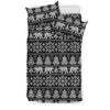 Fairisle Polar Bear Christmas Pattern Print Duvet Cover Bedding Set-grizzshop