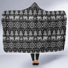 Fairisle Polar Bear Christmas Pattern Print Hooded Blanket-grizzshop