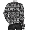 Fairisle Polar Bear Christmas Pattern Print Women's Sweatshirt-grizzshop