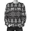 Fairisle Polar Bear Christmas Pattern Print Women's Sweatshirt-grizzshop