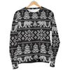 Fairisle Polar Bear Christmas Pattern Print Women's Sweatshirt-grizzshop