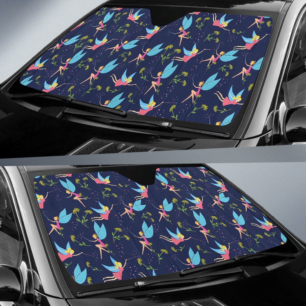 Fairy Pattern Print Car Sun Shade-grizzshop