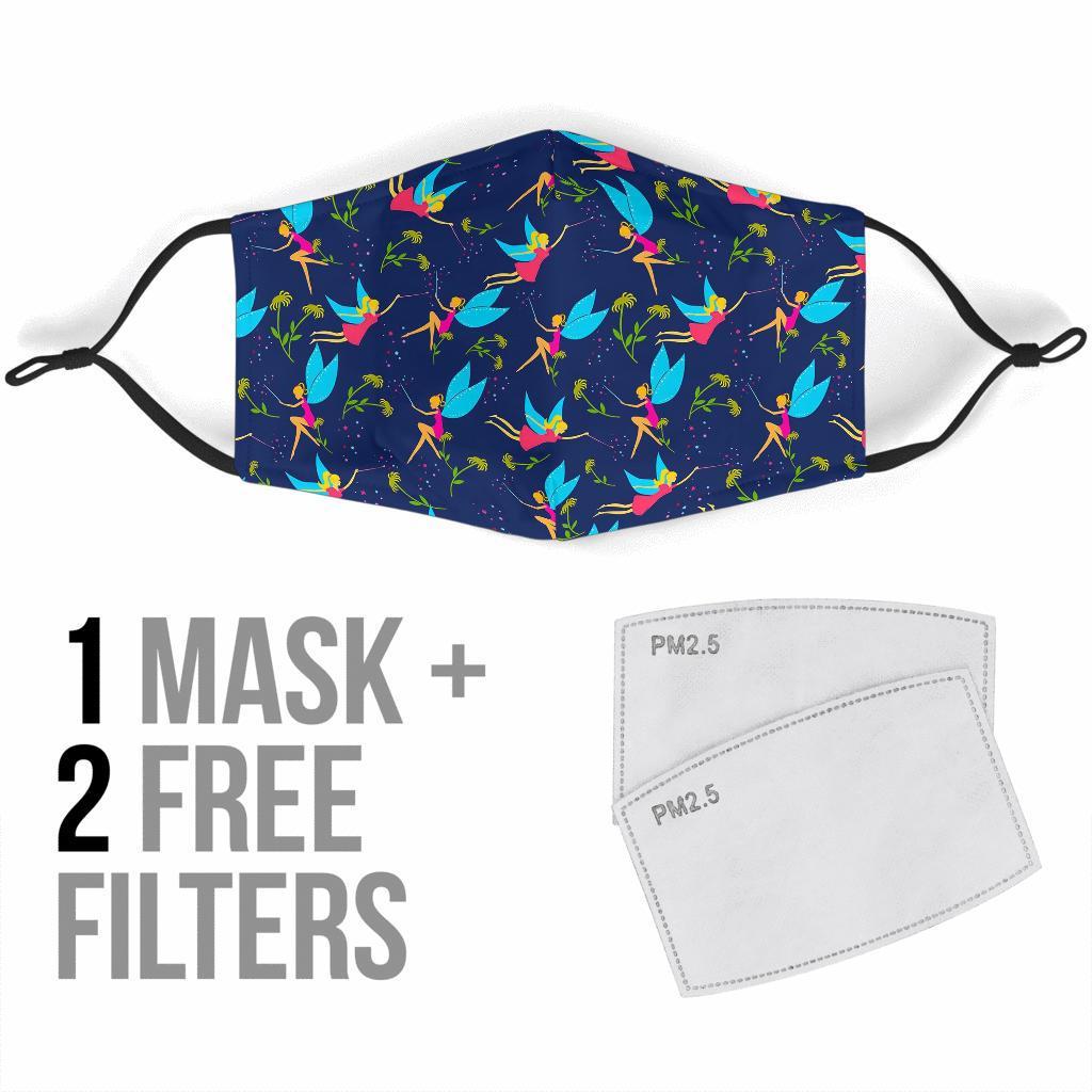 Fairy Pattern Print Face Mask-grizzshop