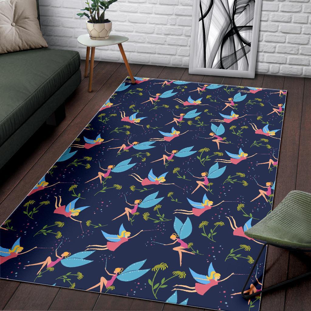 Fairy Pattern Print Floor Mat-grizzshop