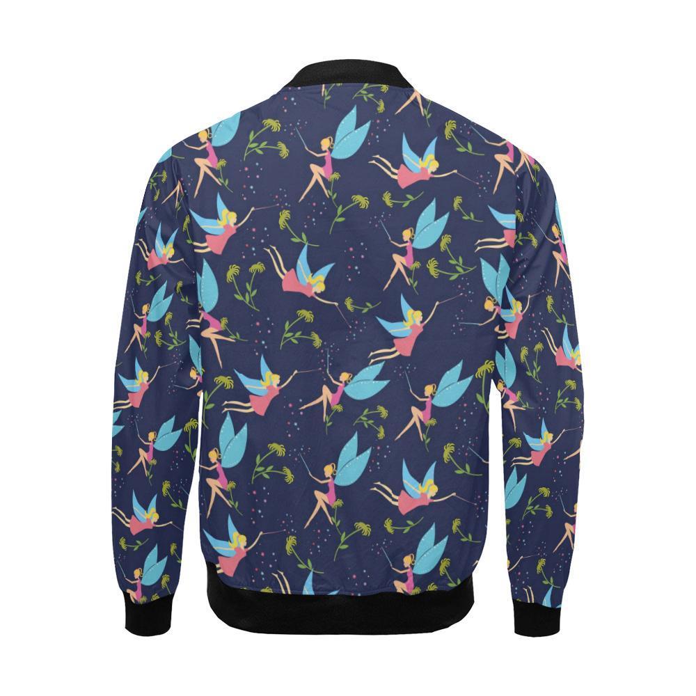 Fairy Pattern Print Men's Bomber Jacket-grizzshop