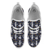 Family Sloth Print Pattern White Athletic Shoes-grizzshop