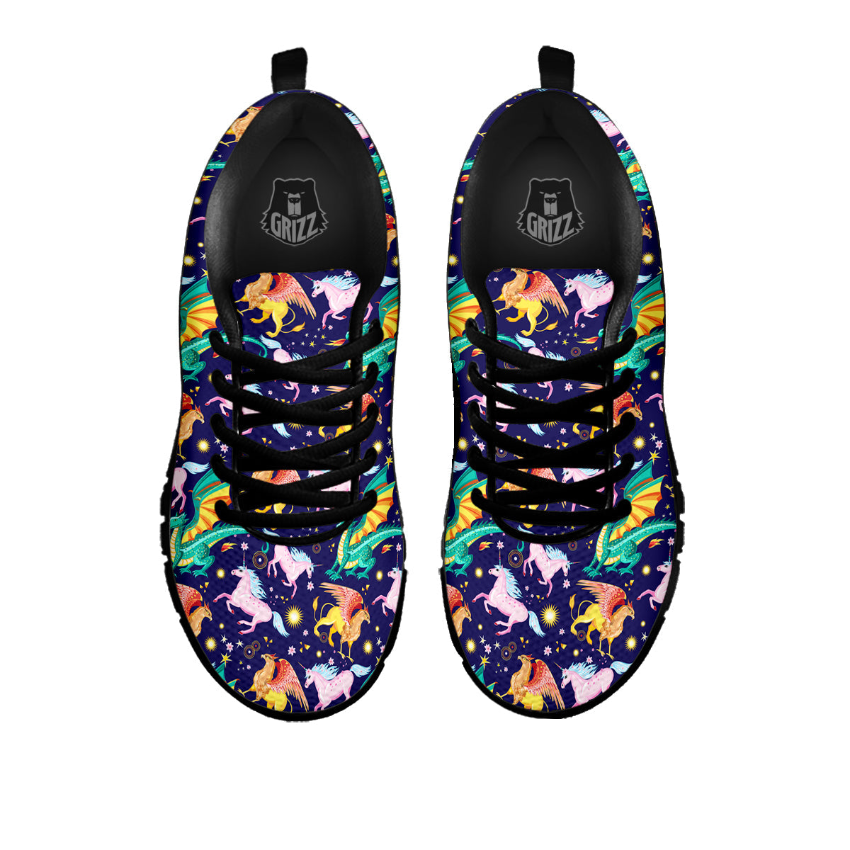 Fantastic Beasts Print Pattern Black Sneaker-grizzshop