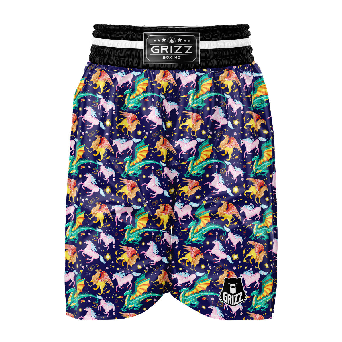 Fantastic Beasts Print Pattern Boxing Shorts-grizzshop