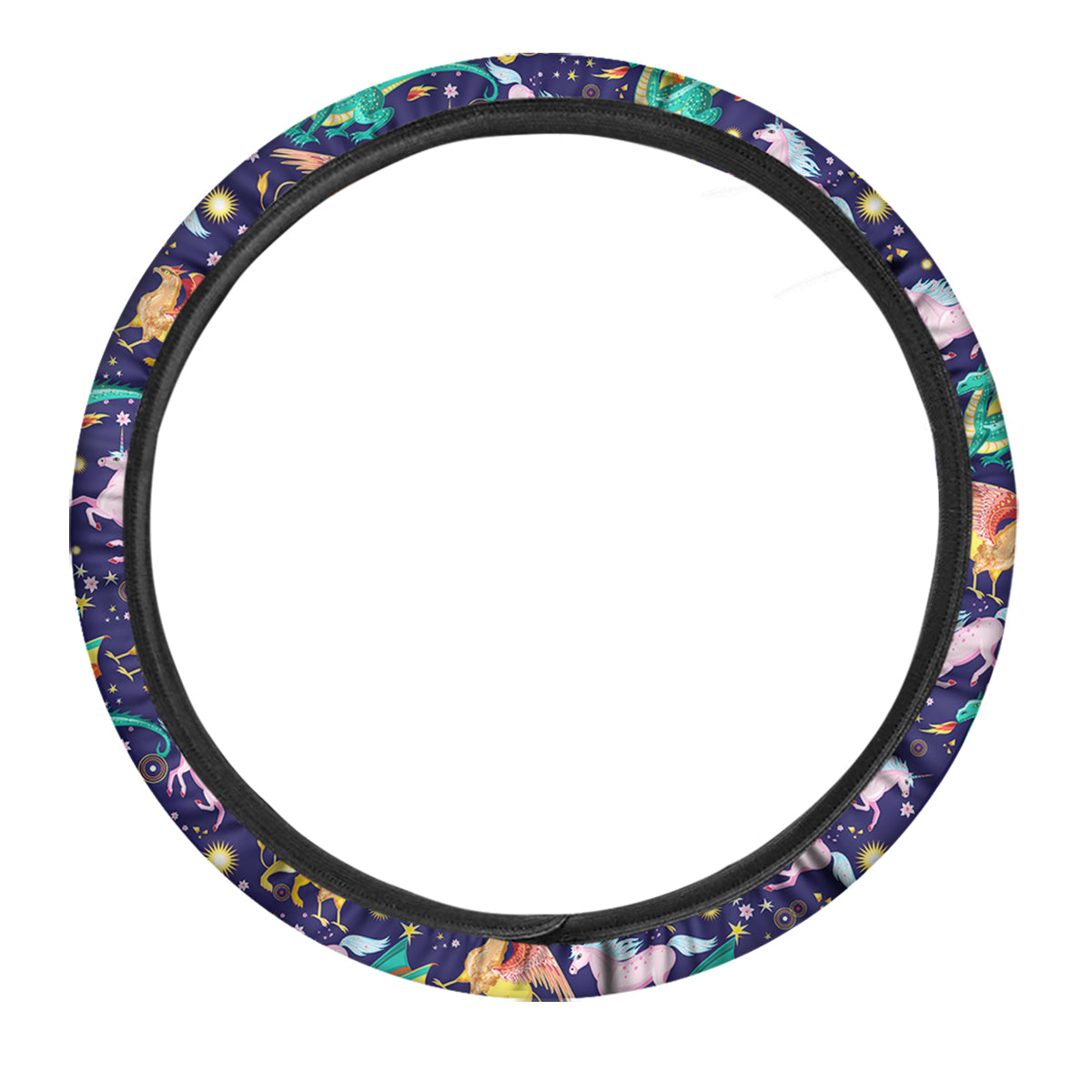 Fantastic Beasts Print Pattern Car Steering Wheel Cover-grizzshop