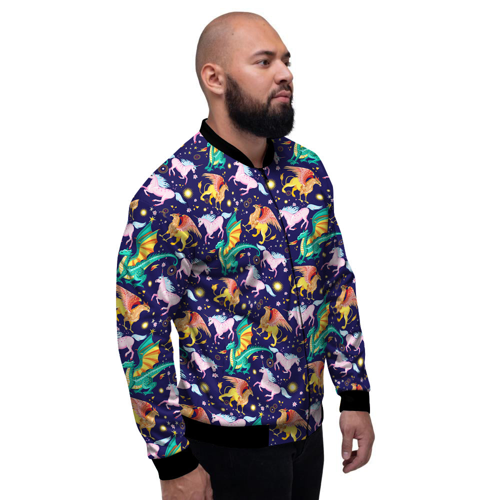 Fantastic Beasts Print Pattern Men's Bomber Jacket-grizzshop