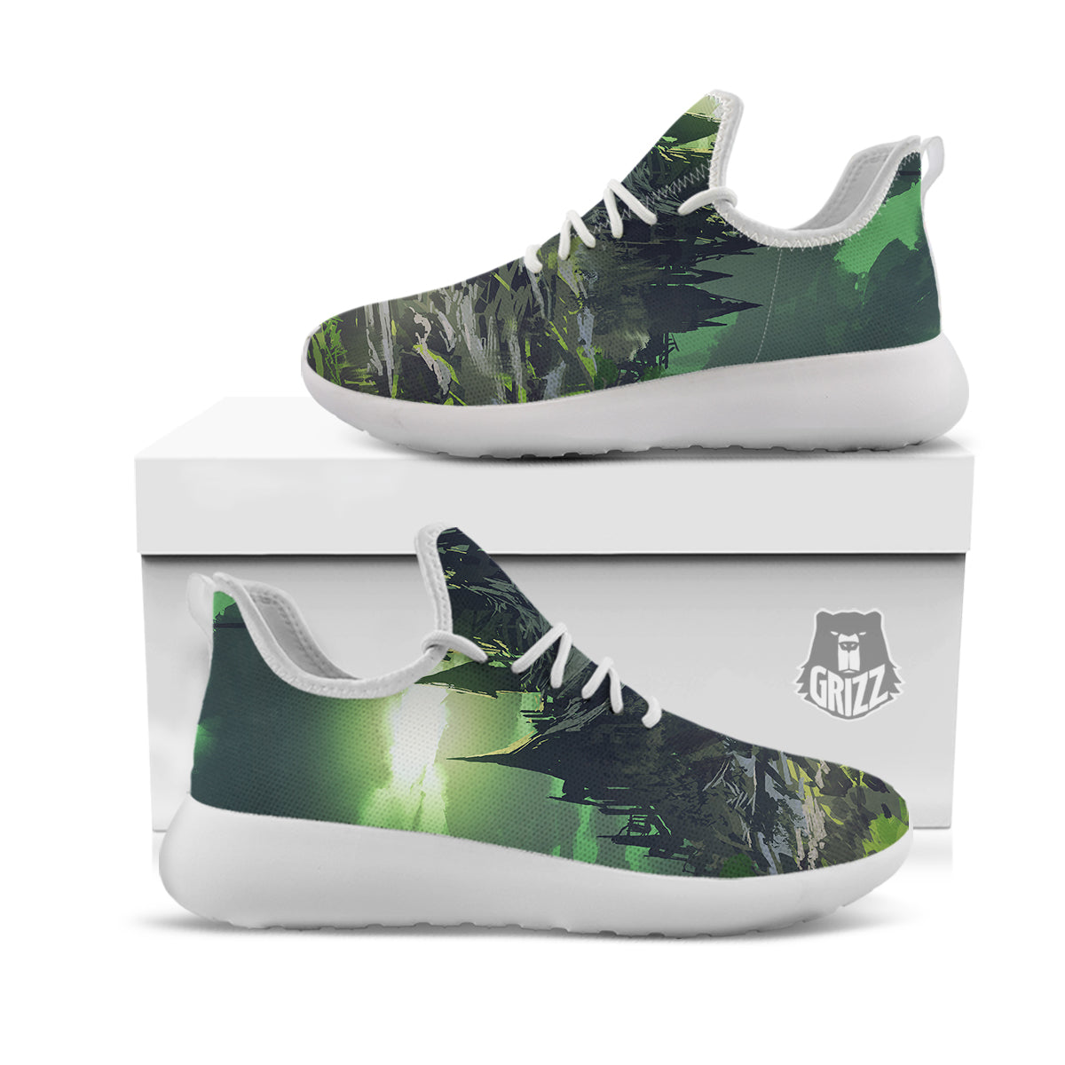 Fantasy Knight And Castle White Athletic Shoes-grizzshop