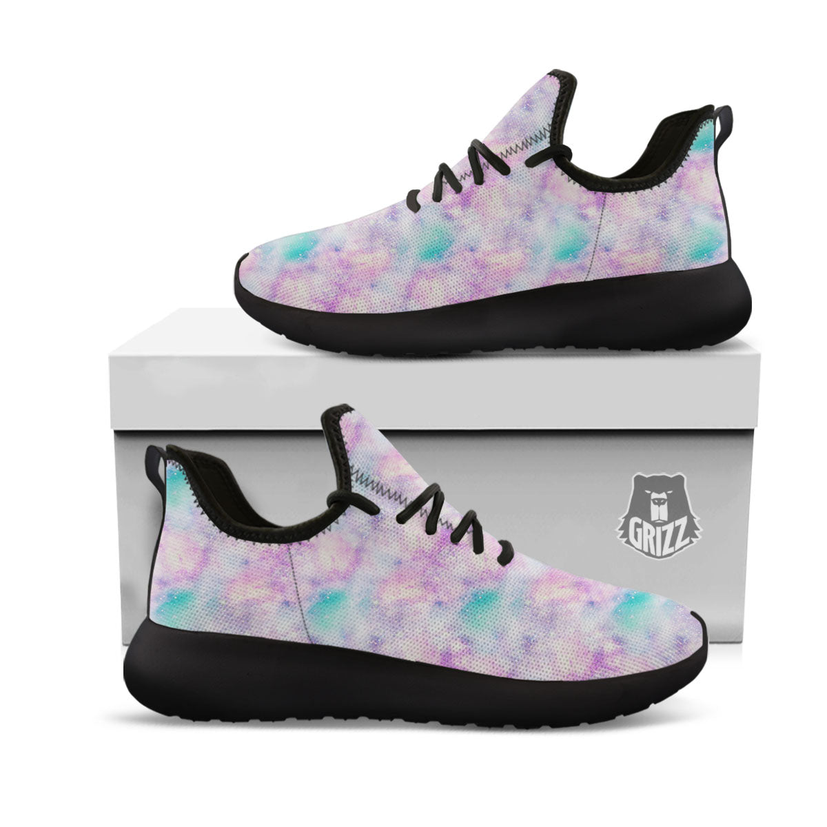 Fantasy Star Print Pattern Black Athletic Shoes-grizzshop