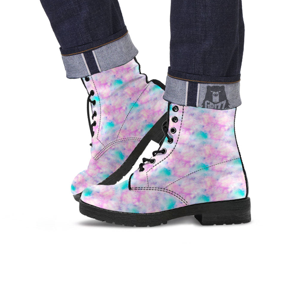 Fantasy Star Print Pattern Leather Boots-grizzshop