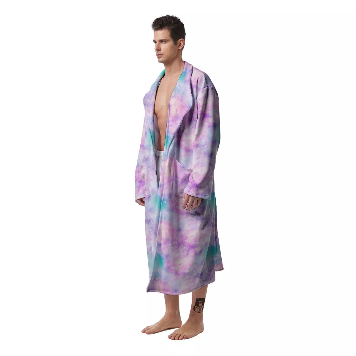 Fantasy Star Print Pattern Men's Robe-grizzshop
