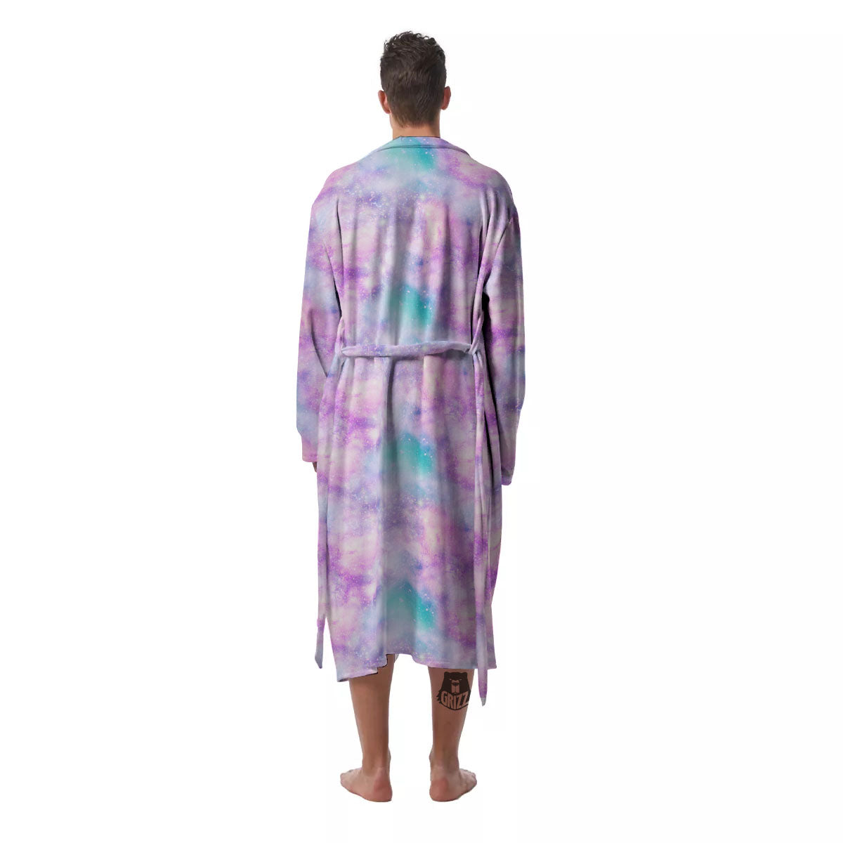 Fantasy Star Print Pattern Men's Robe-grizzshop