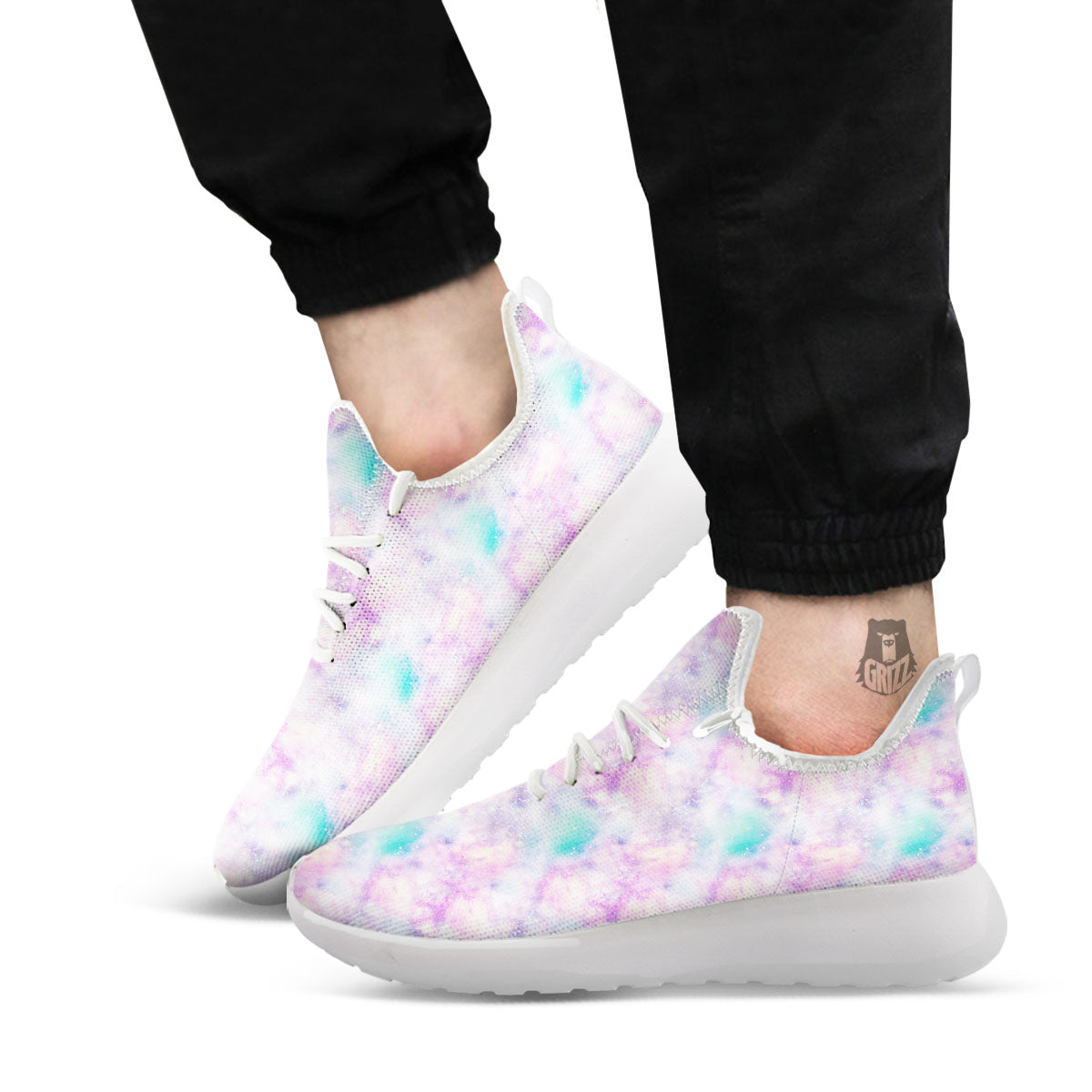 Fantasy Star Print Pattern White Athletic Shoes-grizzshop
