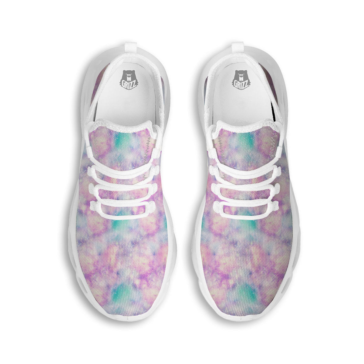 Fantasy Star Print Pattern White Running Shoes-grizzshop