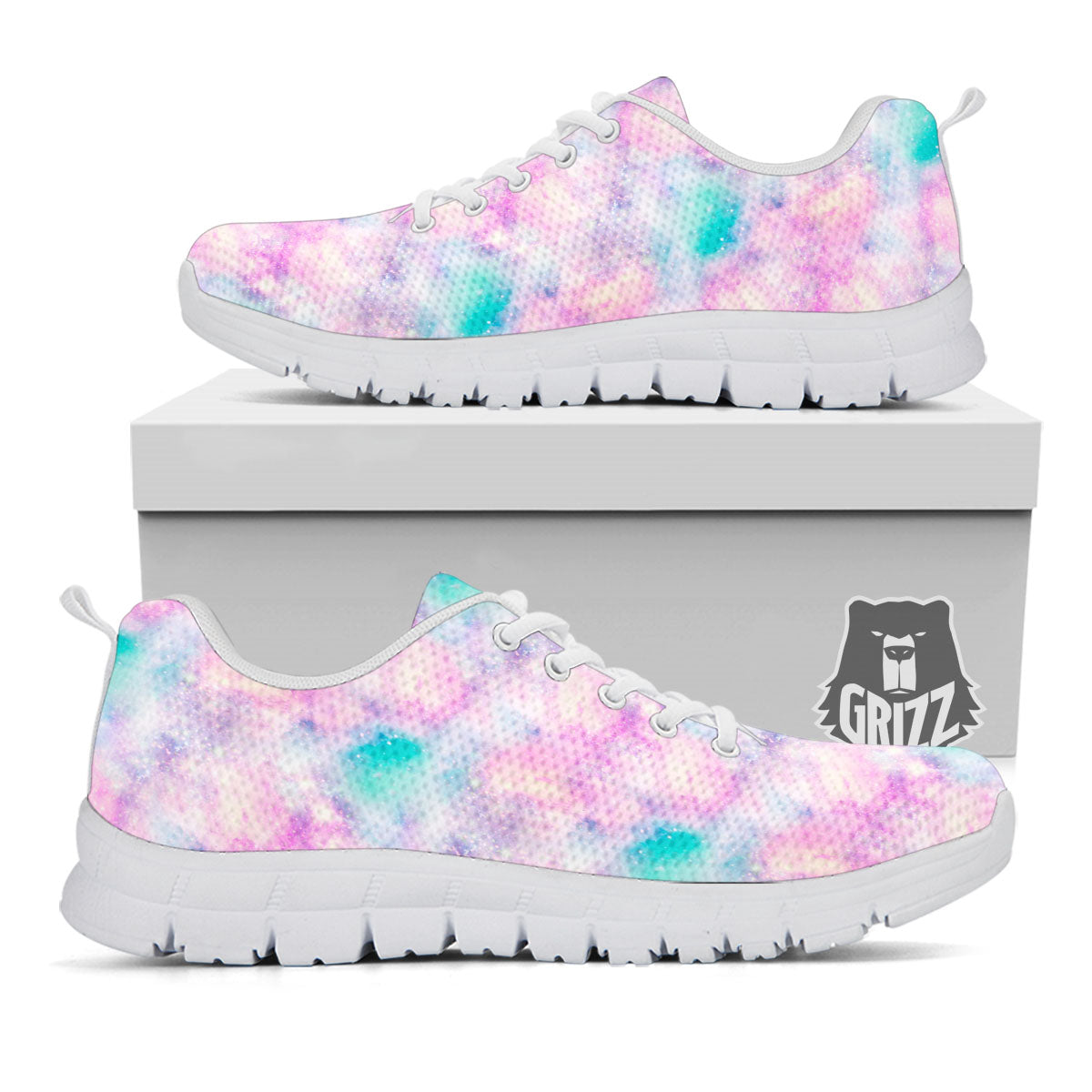 Fantasy Star Print Pattern White Sneaker-grizzshop