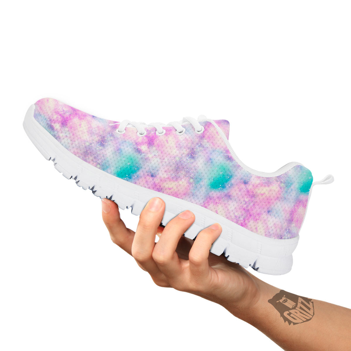 Fantasy Star Print Pattern White Sneaker-grizzshop