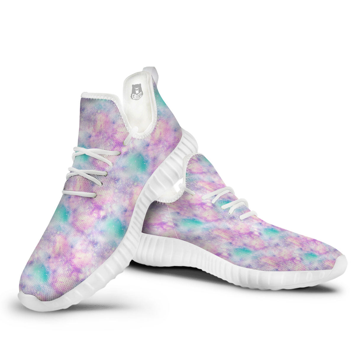 Fantasy Star Print Pattern White Walking Shoes-grizzshop
